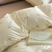 Swallow Bird Print Cotton Bedding Set