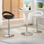Swivel Adjustable Height Bucket Low Back Bar Stool