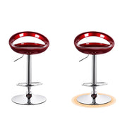 Swivel Adjustable Height Bucket Low Back Bar Stool