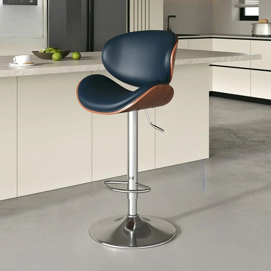Swivel Adjustable Height Modern Ergonomic Backrest Bar Stool