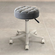 Swivel Adjustable Round Leather Bar Stool with Pulley