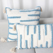 Textured Tufted Stripe Throw Pillow Cover