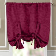 Tie Up Window Curtain Shade ( 37" W X 63" L) Virginia Rod Pocket Room Darkening
