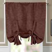 Tie Up Window Curtain Shade ( 37" W X 63" L) Virginia Rod Pocket Room Darkening