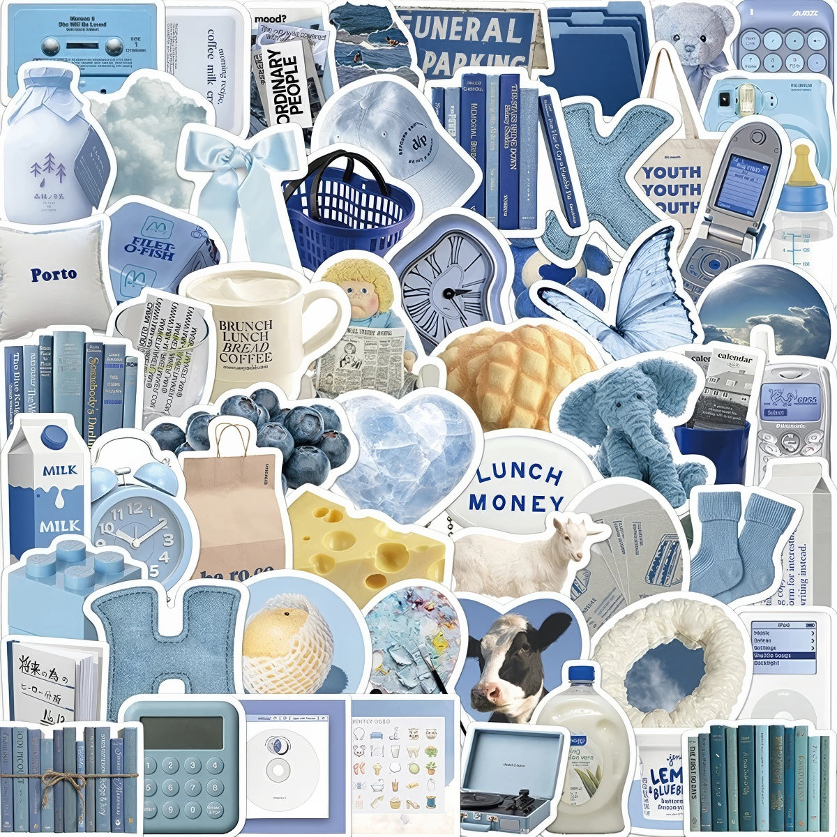 Bluecore Aesthetic Sticker Pack