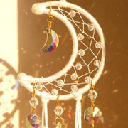 Crescent Moon Beaded Suncatcher
