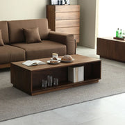 Traditional Solid Walnut Wood Rectangular Coffee Table