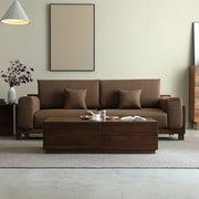 Traditional Solid Walnut Wood Rectangular Coffee Table