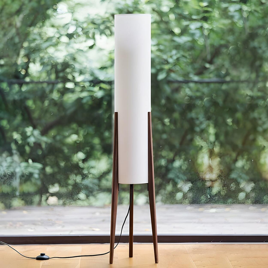 Trendy Modern Cylindrical Shade Tripod Floor Lamp