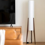 Trendy Modern Cylindrical Shade Tripod Floor Lamp