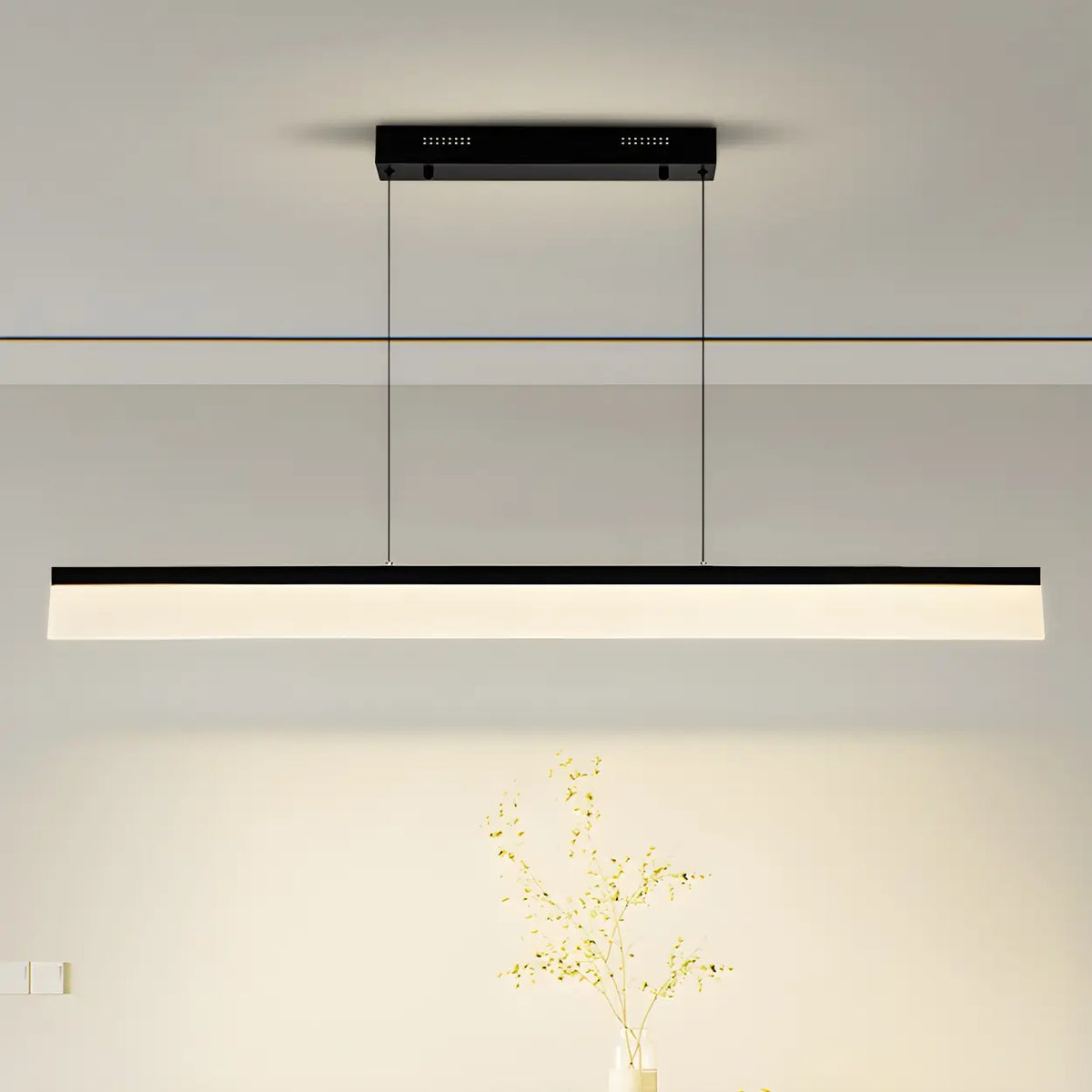 Trendy Rectangular Adjustable Island Pendant Light