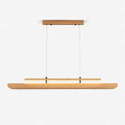 Two Tier Wood Linear Pendant Light
