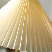 Umbrella Shape Wooden Table Lamp with Pull Chain Switch