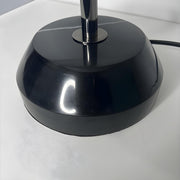 Unique White Glass Dome Shade Metal Accents Table Lamp