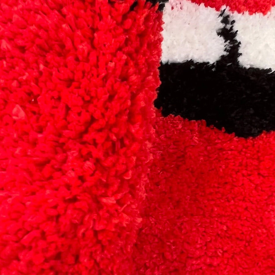 Red Vampire Lips Tufted Accent Rug