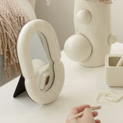 Vanilla Girl Ceramic Makeup Mirror
