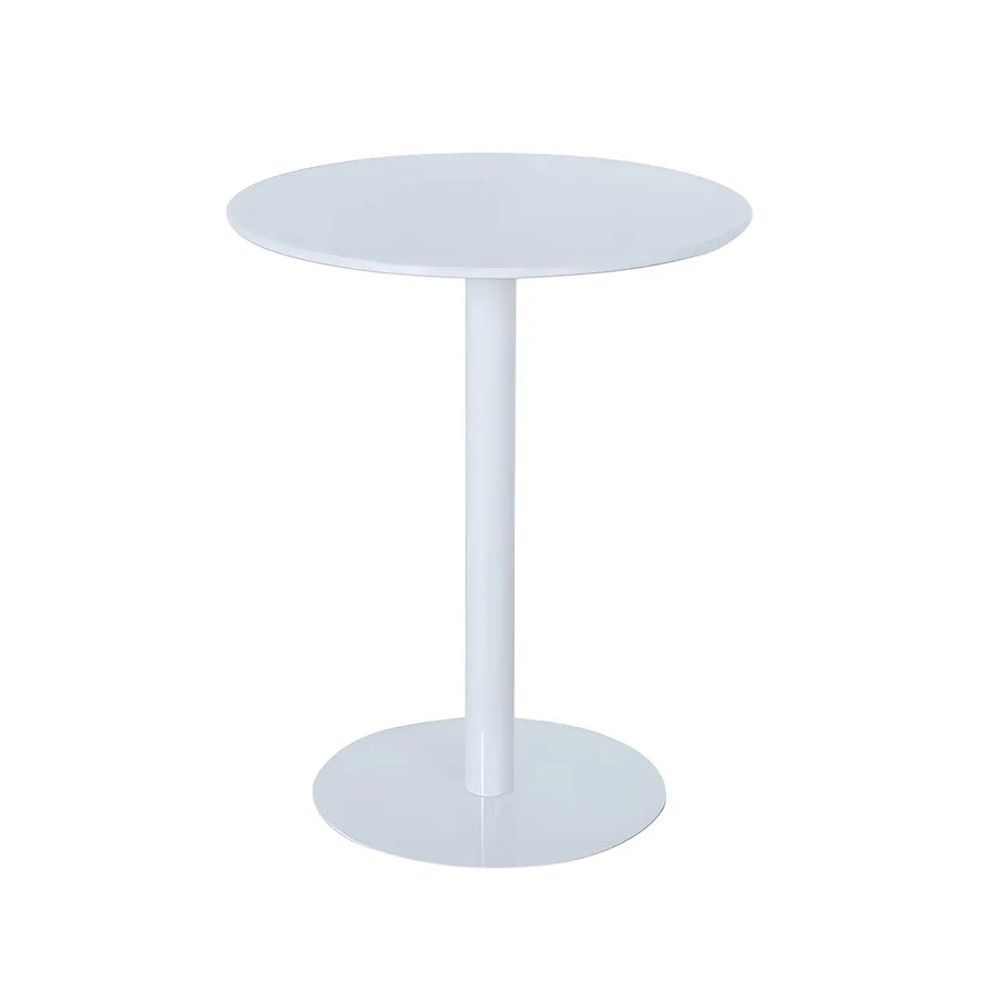 Vibrant Colors Steel Frame Simple Patio Round Metal Chat Table