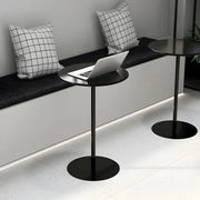 Vibrant Colors Steel Frame Simple Patio Round Metal Chat Table