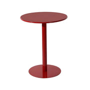 Vibrant Colors Steel Frame Simple Patio Round Metal Chat Table