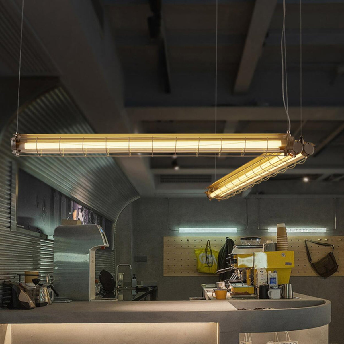 Vintage Industrial Strip Kitchen Island Pendant Light