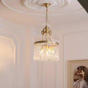 Vintage Round Crystal Ceiling Gold Medium Chandelier