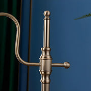 Vintage Luxury Golden Bell Bronze Bedside Table Lamp