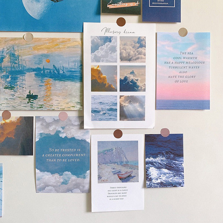 Vintage Art Wall Collage Cards