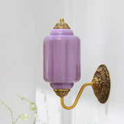 Vintage Shabby Chic Glass Steel Base Dimmable Wall Sconce