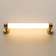 Warm Glow White Cylindrical Wall Vanity Light