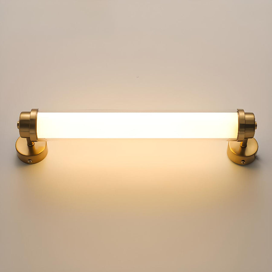 Warm Glow White Cylindrical Wall Vanity Light