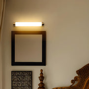 Warm Glow White Cylindrical Wall Vanity Light