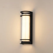 Waterproof Grid Design Black Outdoor LED Wall Sconce