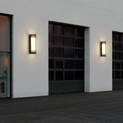Waterproof Grid Design Black Outdoor LED Wall Sconce
