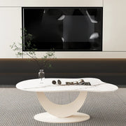 Waterproof Stone Free Form Abstract Base Coffee Table