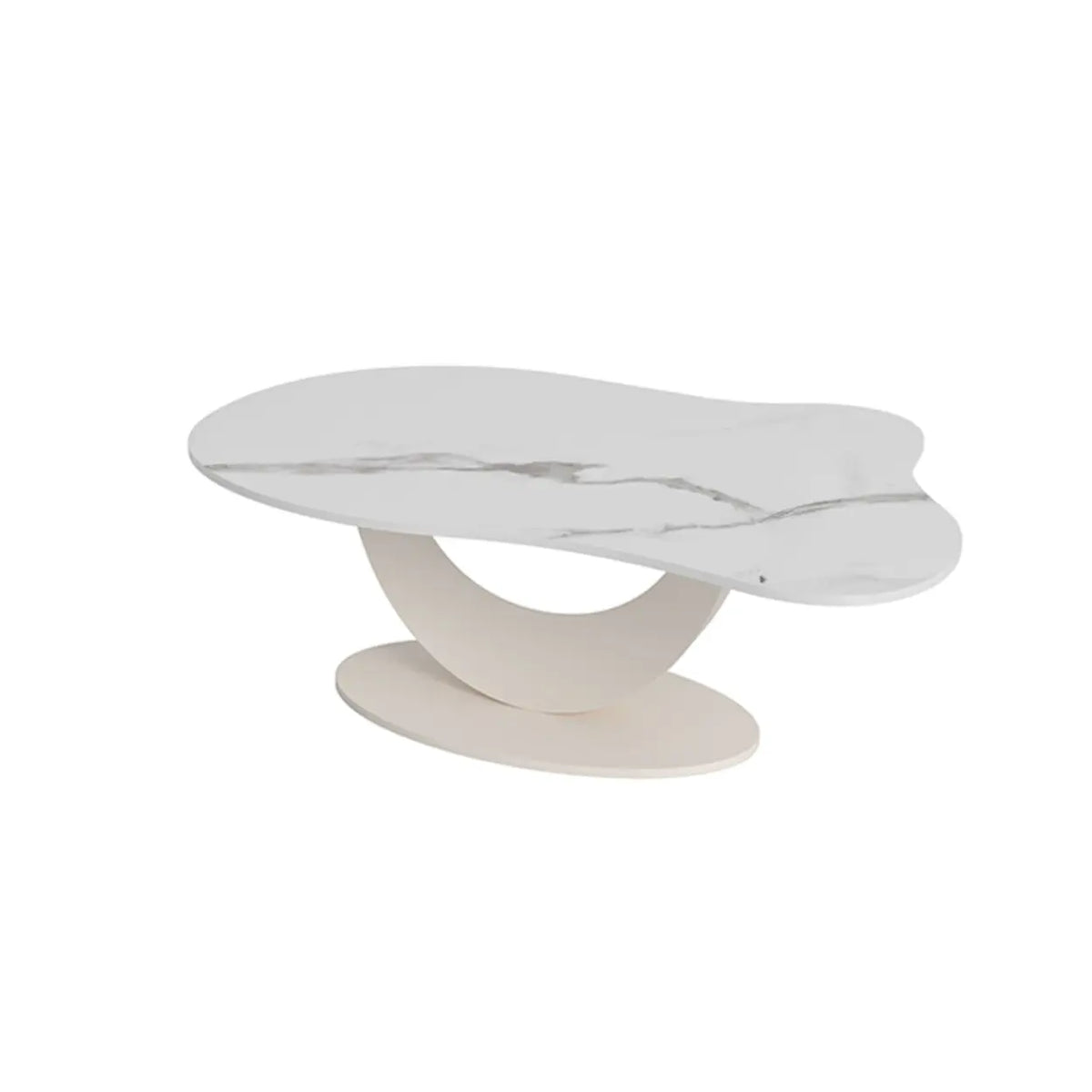 Waterproof Stone Free Form Abstract Base Coffee Table