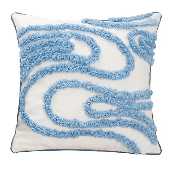 Wavy Tufted Cushion Cover