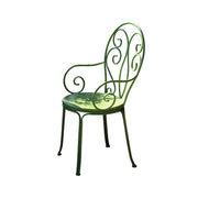 Weather Resistant Garden Round Metal Green Bistro Dining Set