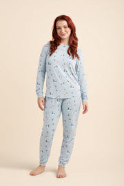 Women's Jogger Pajama Set in Mallard Duck
