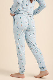 Women's Jogger Pajama Set in Mallard Duck