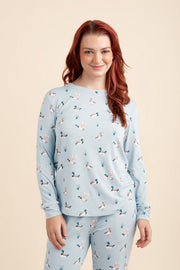 Women's Jogger Pajama Set in Mallard Duck