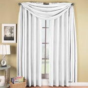 Soho Faux Silk Rod Pocket Window Treatment Scarf or Panel (Single)