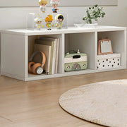 Wood Closed Back Horizontal Compact Storage Bookcase