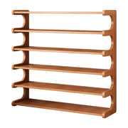 Open Storage Vertical Freestanding Brown Shoe Rack