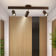 Wood Track Adjustable Semi-Flush Mount Lamp