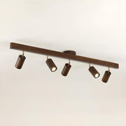 Wood Track Adjustable Semi-Flush Mount Lamp