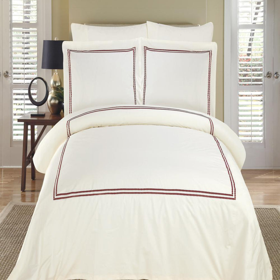 Embroidered Duvet Cover Sets - Maya